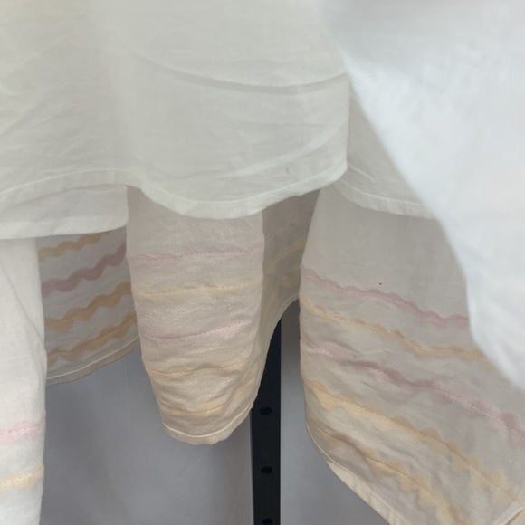 Lisa Marie Hernandez for Target Ric Rac Dress Linen Blend White,Pink,Yellow Sz M - Picture 9 of 11